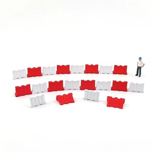 20x bloc séparateur routier HO 1/87 construction transport rallye auto jersey H0 - Imagen 1 de 3