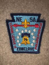 Boy Scout 1976 Northeast NE5A Unami 1 PA Area Section Region OA Conclave Patch