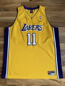 Vintage Karl Malone Los Angeles Lakers #11 Nike Jersey Adult XXL +2 Stitched  - Picture 1 of 16