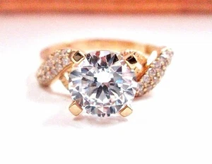 ANILLO DE COMPROMISO ORO AMARILLO 14K talla 7,75 damas - Imagen 1 de 11