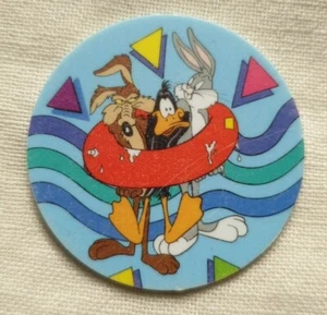 Looney Tunes Warner Bros. Frito Lay 1995 Tazo - Wile E. Coyote 10 - Picture 1 of 2