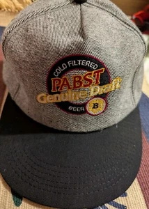 Vintage Pabst Genuine Draft Beer K-Products Snapback Hat Cap (Rc1) - Picture 1 of 7