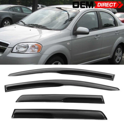 Fits 07-11 Chevy Aveo5 T200 Hatchback Window Visors Rain Guard - Mugen Style - Image 1 of 4