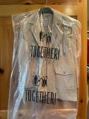 VINTAGE STYLE WOMAN'S WESTERN SUEDE FRINGED JACKET SIZE M NEVER WORN - Image 1 of 4