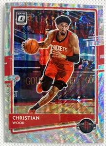 2020-21 Donruss Optic Christian Wood Silver Wave Prizm Card 11 Houston Rockets - Picture 1 of 2
