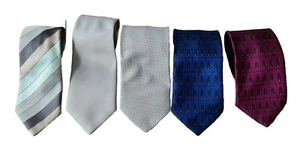 Bundle of 5 x vintage FOLKESPEARE Men’s Formal Casual Polyester ties 56 inch - Picture 1 of 5