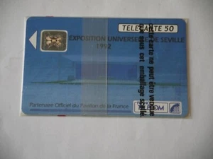 TÉLÉCARTE EXPOSITION UNIVERSELLE DE SEVILLE 1992 NEUVE SOUS BLISTER - Picture 1 of 2