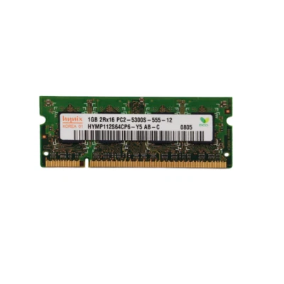 HYNIX 1GB 2Rx16 PC2-5300S-555-12 HYMP112S64CP6-Y5 AB-C Laptop Ram Memory - Image 1 of 2