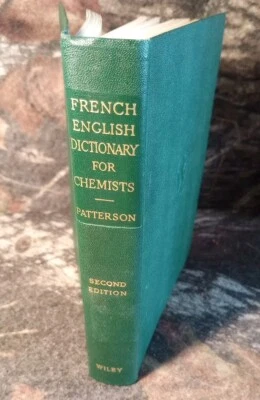 French English Dictionary for Chemists -2nd Ed Patterson -1954 Exlibris Carnegie - Image 1 of 4