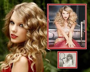 TAYLOR SWIFT SIGNED PHOTO MOUNT (2) - Picture 1 of 1