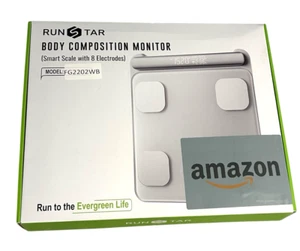 Runstar Smart Scale for Body Weight and Fat Percentage 8-Electrode - FG2202WB - Picture 1 of 11