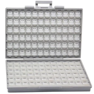 AideTek SMD 0402 RoHS 1 % 144 Wert x 200 Stck. Widerstandskit in BOX - ALLE Organizer - Bild 1 von 9