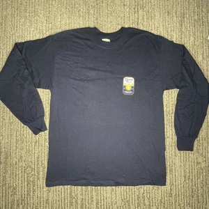 Gildan Gr. L Unisex Shirt Langarm Rundhals North Shore Hawaii Blau - Bild 1 von 9