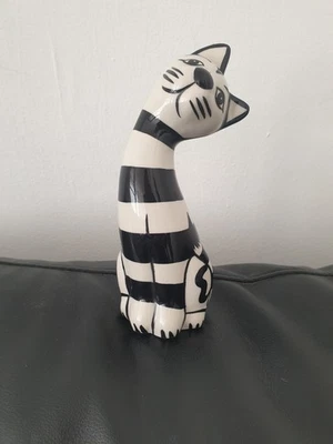 Lorna Bailey Humbug The Cat Figure Black And White Excellent Condition - Image 1 of 4