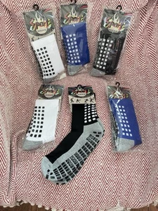 NWT Men’s  SOCKS 6-Pair 2-Black, White & Blue Pack Short Athletic Sport Footwear - Picture 1 of 7