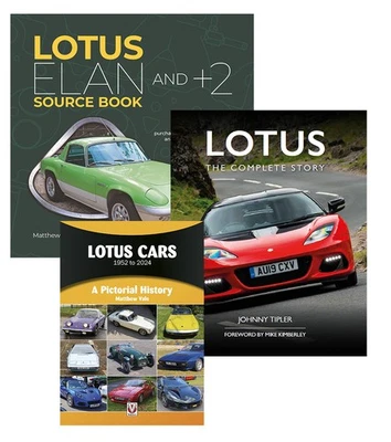 Lotus: автомобили 1952 до 2024, полный рассказ, Elan и + 2 3 книга комплект - Изображение 1 из 4