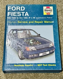 Ford Fiesta Mk3 Haynes Manual 1989 to 1995 (F to N reg) XR2i RS Turbo RS 1800 - Picture 1 of 5