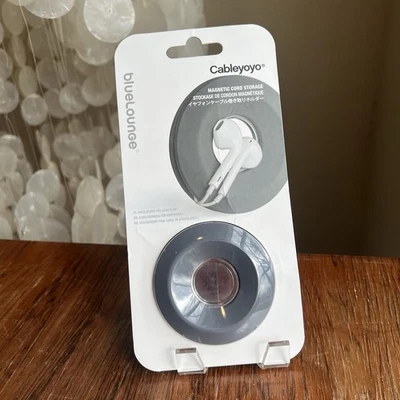 NEW Bluelounge Cableyoyo Earbud/Cable Management Soft Silicone Rubber Dark Grey  - Image 1 of 4