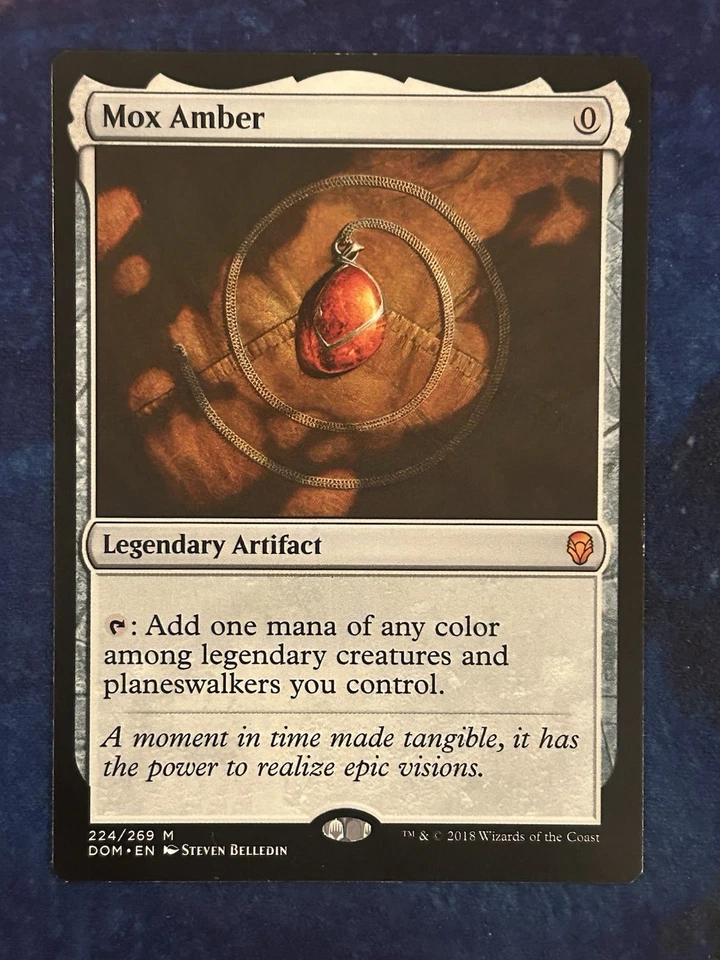 MTG Mox Amber Mythic Rare # 224 - Dominaria - LP - Image 1 of 2