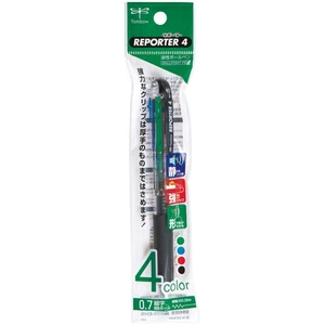 4color oil-based ballpoint pen Reporter 4 FCB-132 Transparent pack - Picture 1 of 2
