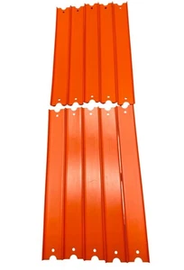 Hot Wheels 10 Stück orange gerade Gleisstücke ohne Verbinder 12" LESEN - Bild 1 von 6