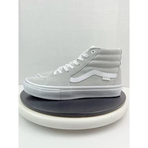 Scarpe da skateboard uomo VANS Sk8-Hi grigio chiaro scamosciate sneakers taglia 9 NUOVE - Foto 1 di 9