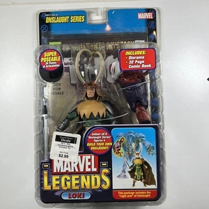 MARVEL LEGENDS LOKI 6" SERIE ONSLAUGHT BAF BUILD A FIGURA TOY BIZ 2006 - Imagen 1 de 2