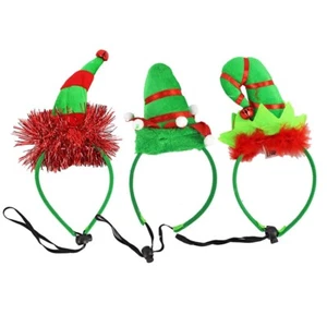 Weihnachtshut für Elfen mit Glocke Kopfschmuck Weihnachten Kostüm Accessoire - Bild 1 von 6