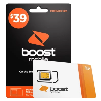 AUSTRALIAN BOOST $39 PREPAID MULTI FIT SIM CARD PACK 3G 4G 5G NORMAL NANO MICRO - Image 1 of 2