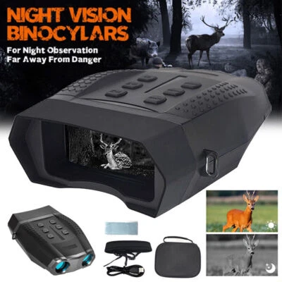 Digital Night Vision Goggles Binoculars 8x Zoom Infrared Scope Video IR Camera - Image 1 of 4