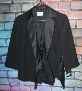 David Warren Petites New York Women's Jacket Black Blazer 8P NEW with TAGS - Picture 1 of 4