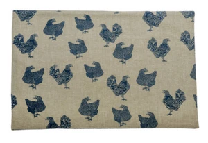 Placemats Set of 2 Chicken Farmhouse Kitchen Decor Double Sided Raine & Humble - Picture 1 of 4