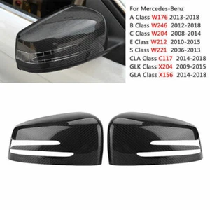Tapa de espejo de fibra de carbono para Mercedes Benz W204 W176 W212 CLA250 C63 - Imagen 1 de 7