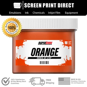 Orange - Screen Printing Plastisol Ink - Low Temp Cure 270F - 5 Gallon - Picture 1 of 6