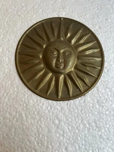 BRASS SUN DECORATIVE OBJECT FROM THE EARLY 900s - Picture 1 of 2