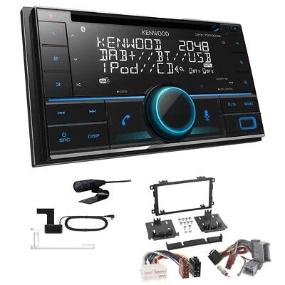 Kenwood 2-DIN Autoradio Bluetooth DAB+ für GM Hummer H2 2003-2007 schwarz - Bild 1 von 4