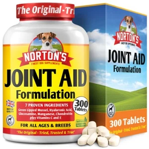 Norton's Joint Mobility Dog Joint Supplement Tablets for Pain Relief Arthritis - Picture 1 of 8