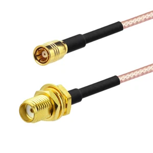 Cable adaptador mamparo hembra SMA a SMB RG316 coleta 10 cm para inalámbrico - Imagen 1 de 3