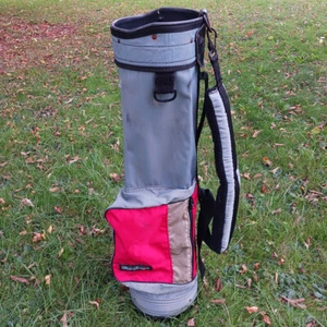 Vintage Golf Bag Macgregor USA Red Gray White & Black MGBR4503 5-Way Divide - Picture 1 of 8