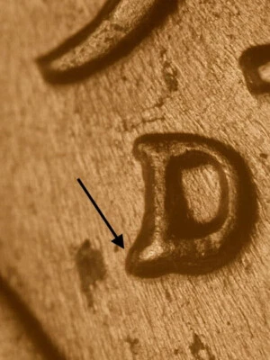 1956-D WRPM-048 D/D Tilted Lincoln Wheat Penny Cent~Nice BU/Uncirculated Red - Image 1 of 3