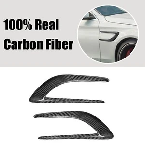 3K Dry Carbon Fiber Side Fender Scoop Vent Cover For Benz C-Class W205 C63 AMG - Picture 1 of 15