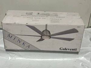 Minka Galeventi 52-in Brushed Nickel LED Indoor Ceiling Fan with Light & Remote - Picture 1 of 1