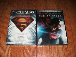 Brand New. Superman set of 6 on DVD. I, II, III, IV, Returns & Man of Steel - Picture 1 of 2