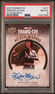 2023 Shang-Chi Legend of the Ten Rings A-17 Meng'er Zhang Autographs Card PSA 8 - Picture 1 of 2