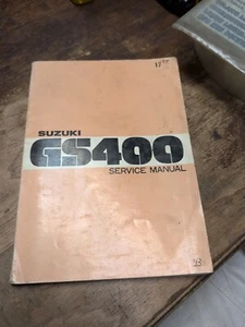 Suzuki GS400 GS 400 1977 manual de reparación de servicio genuino SR-6000 - Imagen 1 de 2