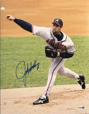 John Smoltz Signed Autographed Atlanta Braves 11x14 Photo JSA COA  - Image 1 of 2