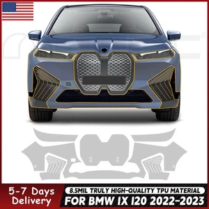 For BMW IX i20 2022-2024 Front Bumper Precut Paint Protection Film Clear PPF TPU - Picture 1 of 19