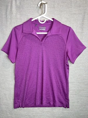 Under Armour Size Shirt Medium Loose Fit Short Sleeve Purple Golf Pickleball - Image 1 of 4