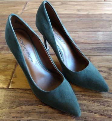 Christian Siriano Olive Green Stiletto Pump Dress Shoes Women's Size 8.5 - Image 1 of 4