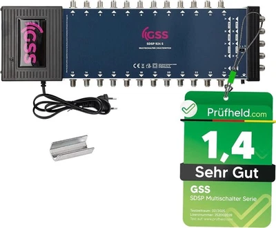 GSS Multischalter SDSP 924 S - 2 Satelliten & 24 Teilnehmer inkl. Aufdrehhilfe - Bild 1 von 4